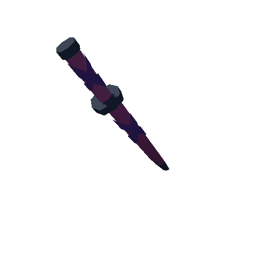 Single Sword Purple Back